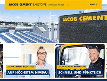 Tablet Screenshot of jacob-cement.de